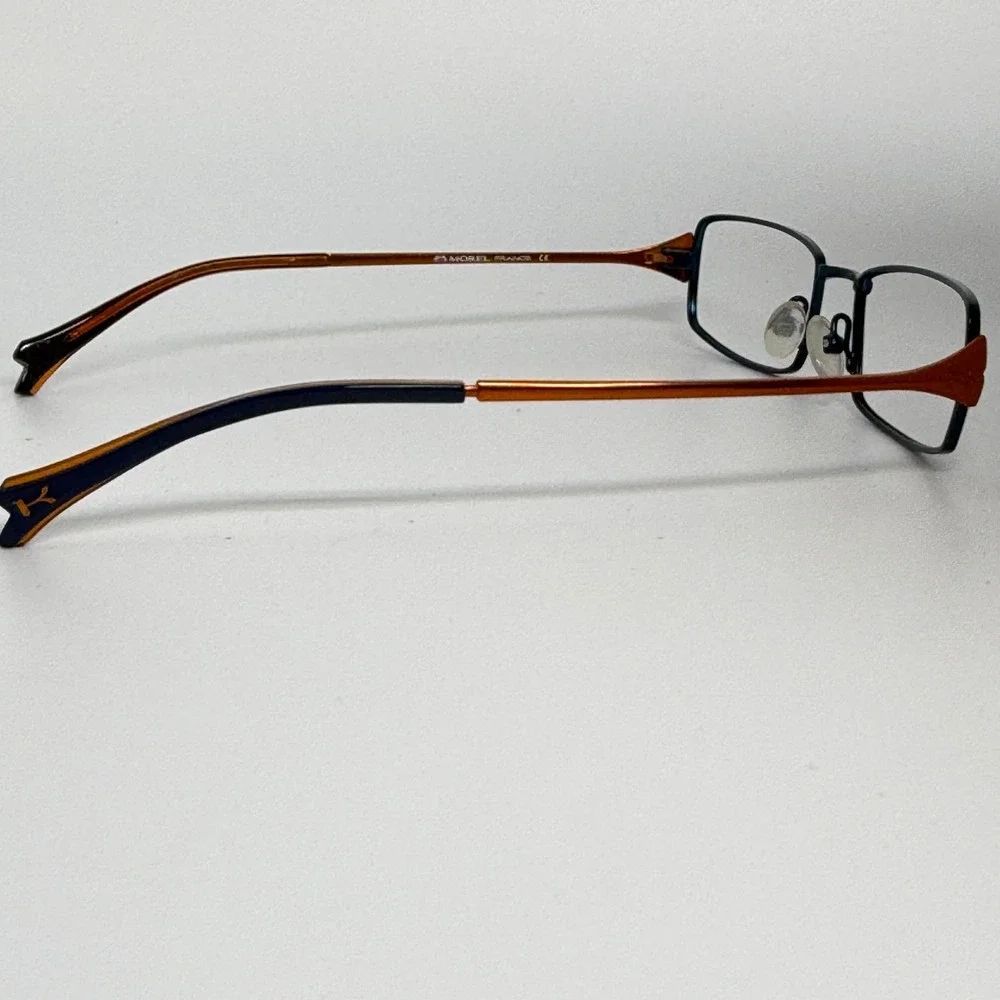 Morel France Koali 6306K Blue Copper Rectangular Eyeglass Frames 51-17-140 21566